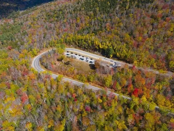 Framed Print : White Mountain National Forest fall foliage on Kancamagus Highway near Hancock Notch u-turn top view Framed Print : White Mountain National Forest fall foliage on Kancamagus Highway near Hancock Notch u-turn top view