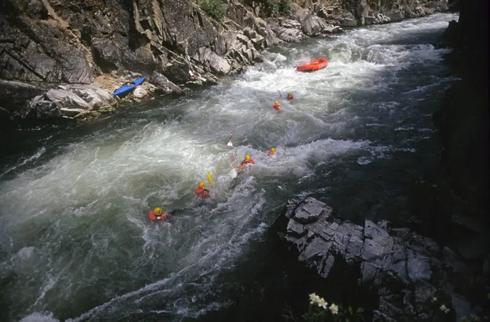 Framed Print : A white water rafting accident dumps six rafters into the cold waters of the North Fork of the Payette River Framed Print : A white water rafting accident dumps six rafters into the cold waters of the North Fork of the Payette River