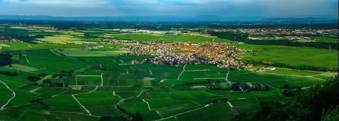 Framed Print : Wide aerial high resolution panoramic view of sunset over the green valley of vineyards, Alsace, France Framed Print : Wide aerial high resolution panoramic view of sunset over the green valley of vineyards, Alsace, France