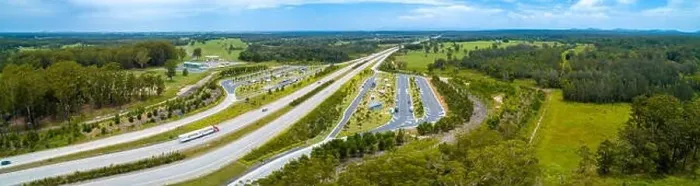 Framed Print : Wide aerial panorama of Clybucca Rest Area on Pacific Highway and countryside. Collombatti, New South Wales, Australia Framed Print : Wide aerial panorama of Clybucca Rest Area on Pacific Highway and countryside. Collombatti, New South Wales, Australia