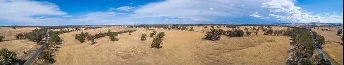 Framed Print : Wide aerial panorama of yellow grasslands and scattered trees in Victoria, Australia Framed Print : Wide aerial panorama of yellow grasslands and scattered trees in Victoria, Australia