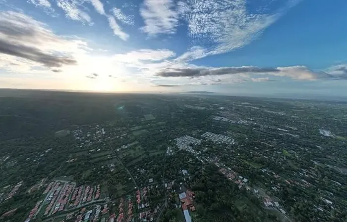 Framed Print : Wide panorama on green Managua city aerial drone view Framed Print : Wide panorama on green Managua city aerial drone view
