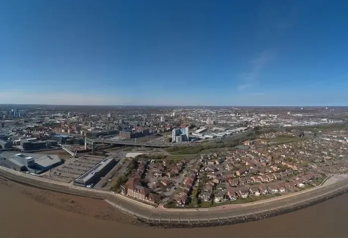 Framed Print : Wide panorama of Kingston upon Hull waterfront Framed Print : Wide panorama of Kingston upon Hull waterfront
