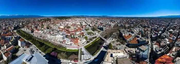 Framed Print : Wide panoramic view of Trikala city, Greece Framed Print : Wide panoramic view of Trikala city, Greece