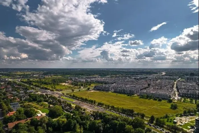 Framed Print : Wilanow, Warsaw, drone, real estate, buildings, Warszawa, summertime, green, landscape, clouds, cloud, bird's view, fly Framed Print : Wilanow, Warsaw, drone, real estate, buildings, Warszawa, summertime, green, landscape, clouds, cloud, bird's view, fly
