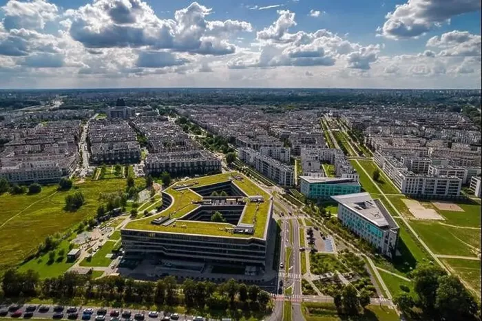 Framed Print : Wilanow, Warsaw, drone, real estate, buildings, Warszawa, summertime, green, landscape, clouds, cloud, bird's view, fly Framed Print : Wilanow, Warsaw, drone, real estate, buildings, Warszawa, summertime, green, landscape, clouds, cloud, bird's view, fly