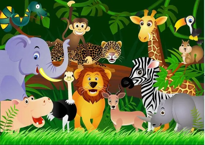 Framed Print : Wild animals in the jungle Framed Print : Wild animals in the jungle