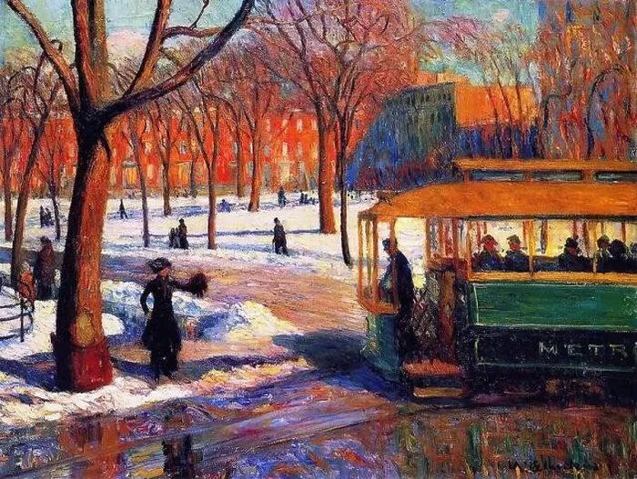 Framed Print : William James Glackens - Green Car 1910 Framed Print : William James Glackens - Green Car 1910