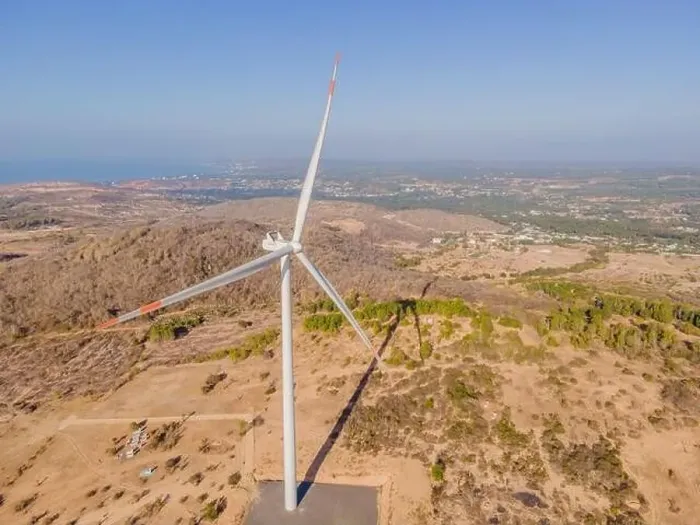 Framed Print : Wind turbine from aerial view - Sustainable development, environment friendly, renewable energy concept Framed Print : Wind turbine from aerial view - Sustainable development, environment friendly, renewable energy concept