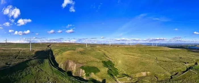 Framed Print : Wind Turbine farm in Manchester UK Framed Print : Wind Turbine farm in Manchester UK