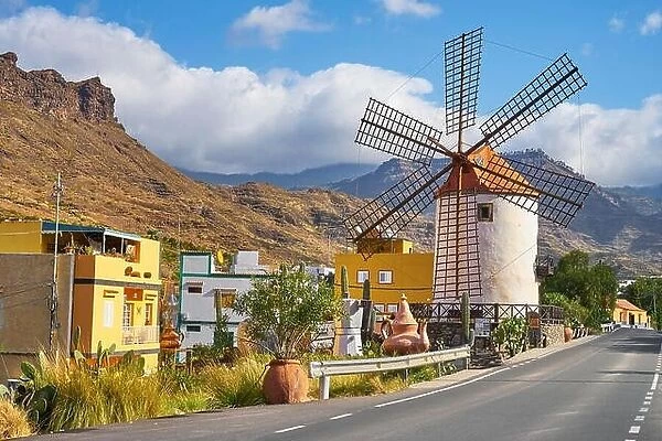 Windmiil in Morgan, Gran Canaria, Spain