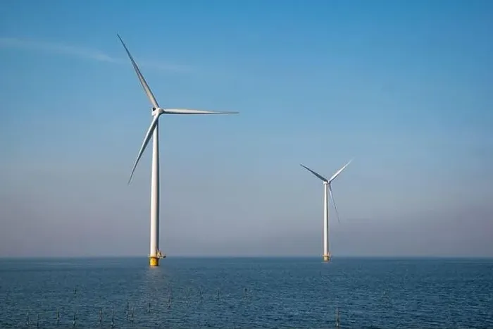 Framed Print : Windmill park westermeerdijk Netherlands, wind mill turbine with blue sky in ocean, green energy Framed Print : Windmill park westermeerdijk Netherlands, wind mill turbine with blue sky in ocean, green energy