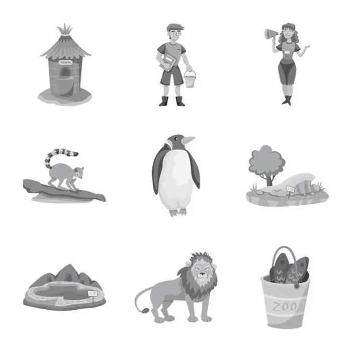 Framed Print : window, zookeeper, lemur, penguin Framed Print : window, zookeeper, lemur, penguin
