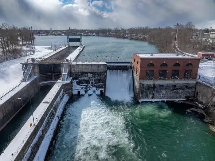 Framed Print : Winter aerial Image of the Erie Canal Locks found in Seneca Falls, NY, between Seneca Lake and Cayuga Lake Framed Print : Winter aerial Image of the Erie Canal Locks found in Seneca Falls, NY, between Seneca Lake and Cayuga Lake