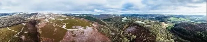 Framed Print : Winter panorama of Hills and valleys in Dartmoor Park Framed Print : Winter panorama of Hills and valleys in Dartmoor Park