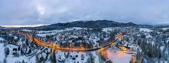 Framed Print : Winter Panorama of Zakopane in Poland Framed Print : Winter Panorama of Zakopane in Poland