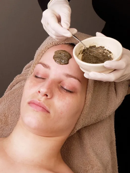 Framed Print : woman with eyes closed while Chinese peeling mask of herbs algae and seaweed is applied on her face Framed Print : woman with eyes closed while Chinese peeling mask of herbs algae and seaweed is applied on her face