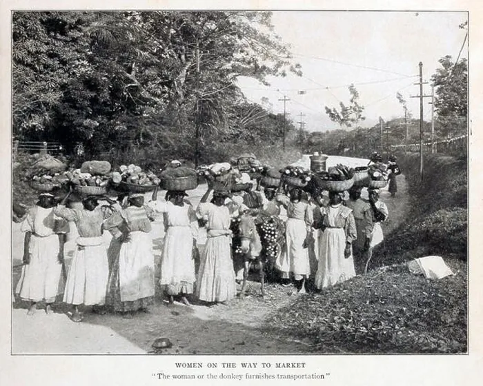 Framed Print : Women on the Way to Market from the book Panama and the Canal in picture and prose : a complete story of Panama Framed Print : Women on the Way to Market from the book Panama and the Canal in picture and prose : a complete story of Panama