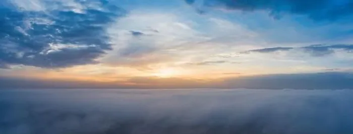 Framed Print : A wonderful bright dawn, above the clouds. Drone flight over the dawn Framed Print : A wonderful bright dawn, above the clouds. Drone flight over the dawn
