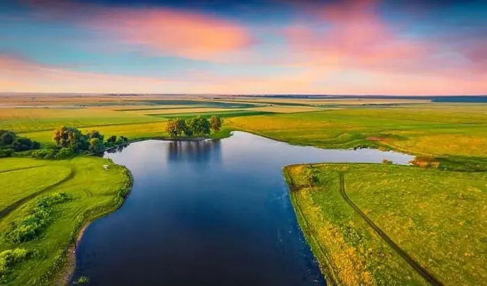 Framed Print : Wonderful summer sunrise on Stara Brykulia lake Framed Print : Wonderful summer sunrise on Stara Brykulia lake