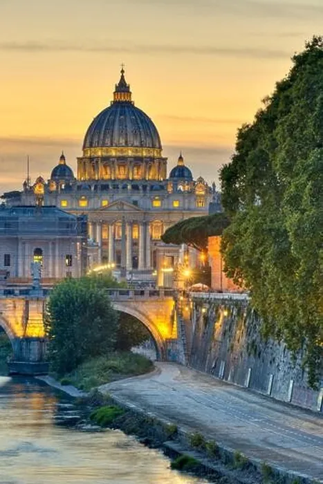 Framed Print : Wonderful view of St Peter Cathedral, Rome, Italy. Sunset light Framed Print : Wonderful view of St Peter Cathedral, Rome, Italy. Sunset light