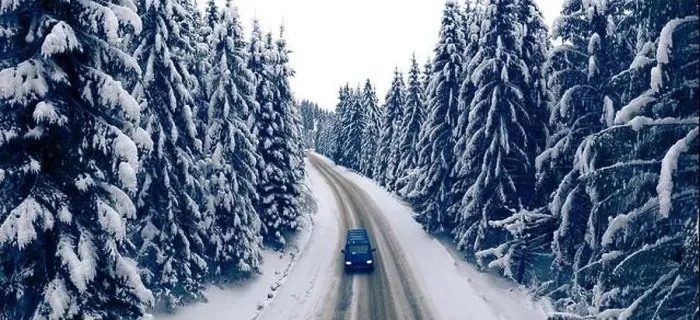Framed Print : Wonderful winter mountain landscape. Road in the winter snowy forest. Drone view Framed Print : Wonderful winter mountain landscape. Road in the winter snowy forest. Drone view