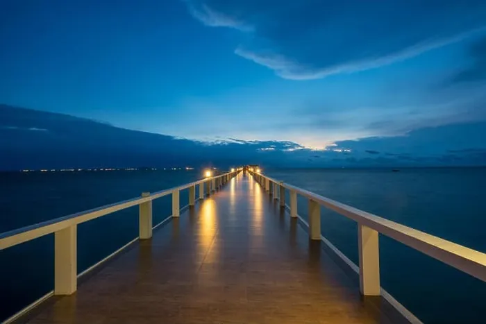 Framed Print : Wooden pier between sunset in Phuket, Thailand. Summer, Travel, Vacation and Holiday concept Framed Print : Wooden pier between sunset in Phuket, Thailand. Summer, Travel, Vacation and Holiday concept