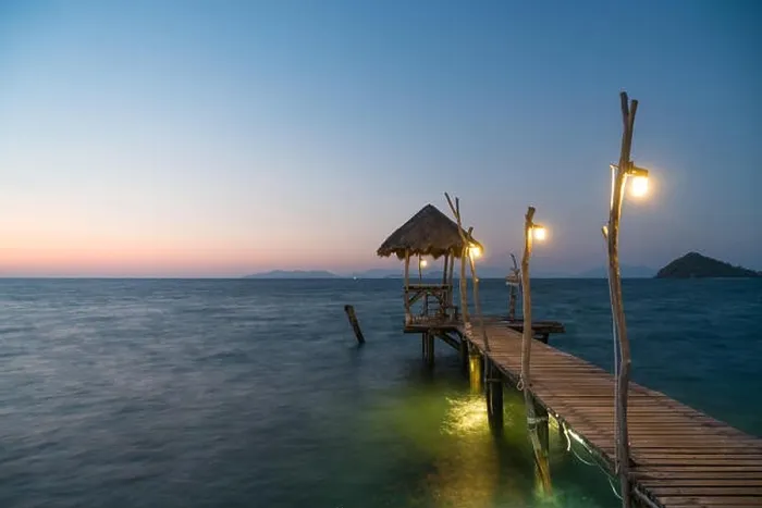 Framed Print : Wooden pier between sunset in Phuket, Thailand. Summer, Travel, Vacation and Holiday concept Framed Print : Wooden pier between sunset in Phuket, Thailand. Summer, Travel, Vacation and Holiday concept