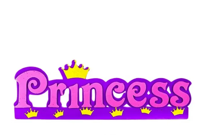 Framed Print : Word spells princess in pink and purple letters Framed Print : Word spells princess in pink and purple letters
