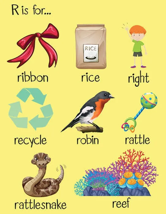 Framed Print : Many words begin with letter R Framed Print : Many words begin with letter R