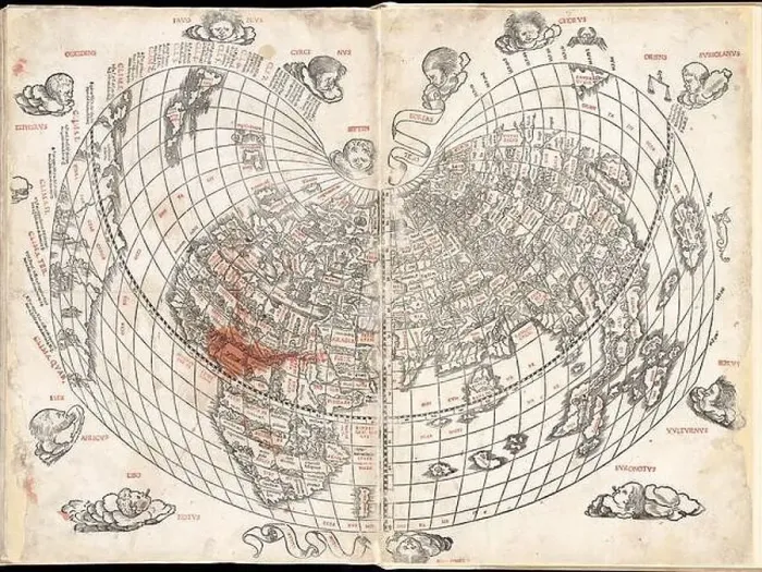 Framed Print : [World map]. Title supplied by cataloger