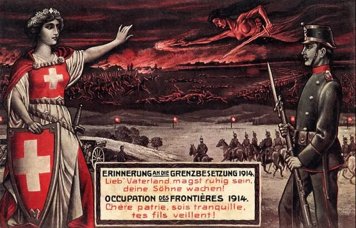 Framed Print : WORLD WAR I - SWITZERLAND, 1914 poster Defend the Borders, 1914 - Dear Fatherland, rest assured, your sons will guard you Framed Print : WORLD WAR I - SWITZERLAND, 1914 poster Defend the Borders, 1914 - Dear Fatherland, rest assured, your sons will guard you