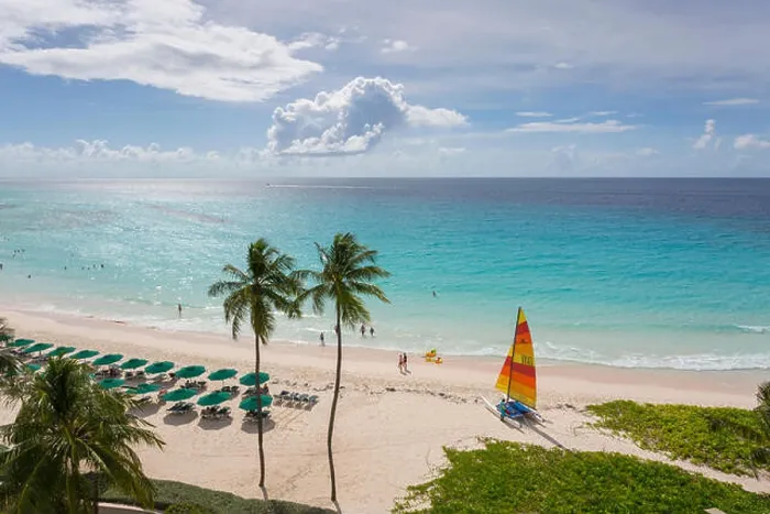 Framed Print : Worthing Beach, Christ Church, Barbados, West Indies, Caribbean, Central America