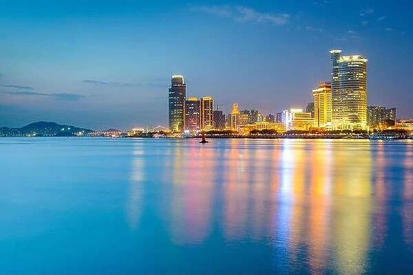 Xiamen, China skyline of Amoy Island