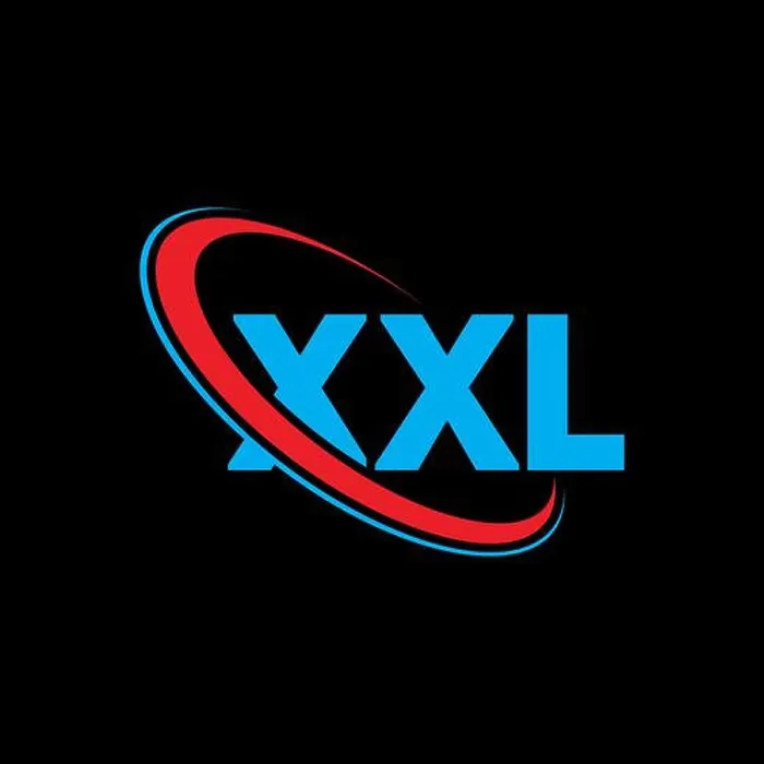 Framed Print : XXL logo. XXL letter. XXL letter logo design Framed Print : XXL logo. XXL letter. XXL letter logo design