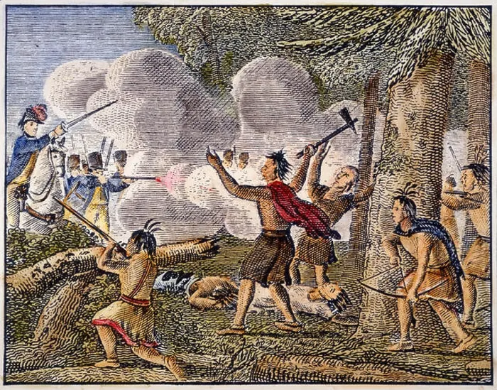 Framed Print : YAMASEE WAR, 1715 Framed Print : YAMASEE WAR, 1715