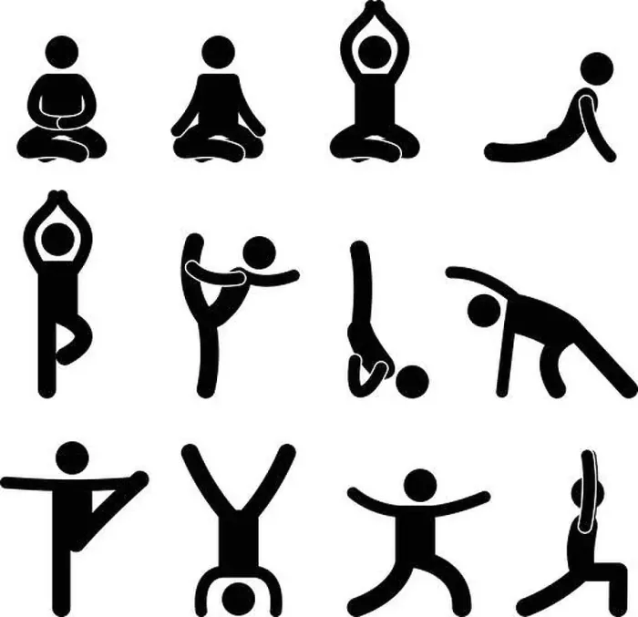 Framed Print : Yoga Meditation Exercise Stretching Pictogram Framed Print : Yoga Meditation Exercise Stretching Pictogram