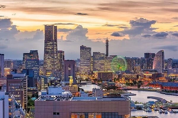 Yokohama, Kanagawa, Japan cityscape of Minato Mirai District
