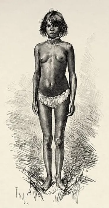 Framed Print : Young australian indigenous aboriginal woman from Kelani River. Queensland, Australia. Old 19th century engraved illustration Framed Print : Young australian indigenous aboriginal woman from Kelani River. Queensland, Australia. Old 19th century engraved illustration