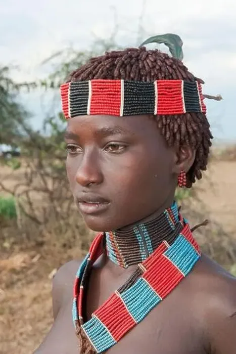 Framed Print : Young Hamar woman, Omo river valley, Southern Ethiopia Framed Print : Young Hamar woman, Omo river valley, Southern Ethiopia
