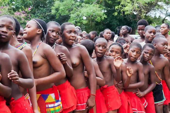 Framed Print : Young Zulu girls perform a traditional dance during the annual Tembe Marula Festival in KwaZulu-Natal, South Africa Framed Print : Young Zulu girls perform a traditional dance during the annual Tembe Marula Festival in KwaZulu-Natal, South Africa