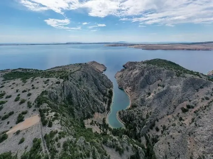 Framed Print : Zavratnica in Croatia. It is a 900 m long narrow inlet located at the foot of the mighty Velebit Mountains Framed Print : Zavratnica in Croatia. It is a 900 m long narrow inlet located at the foot of the mighty Velebit Mountains