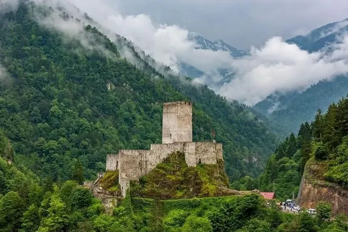 Framed Print : Zilkale Castle in Rize, Turkey. Medieval castle located in the Firtina Valley. (Zil Kale or Zil Castle) Framed Print : Zilkale Castle in Rize, Turkey. Medieval castle located in the Firtina Valley. (Zil Kale or Zil Castle)