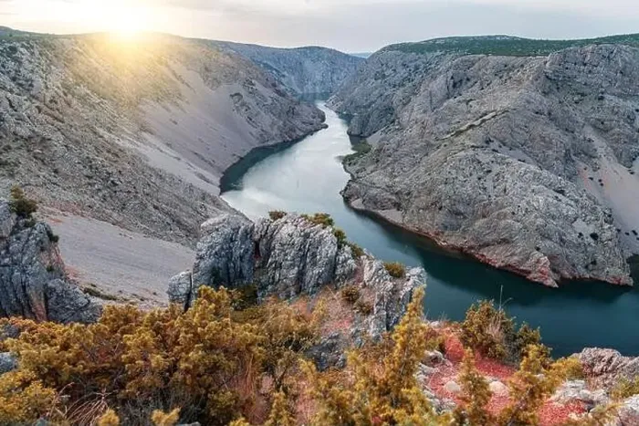 Framed Print : Zrmanja canyon at sunset, Croatia Framed Print : Zrmanja canyon at sunset, Croatia