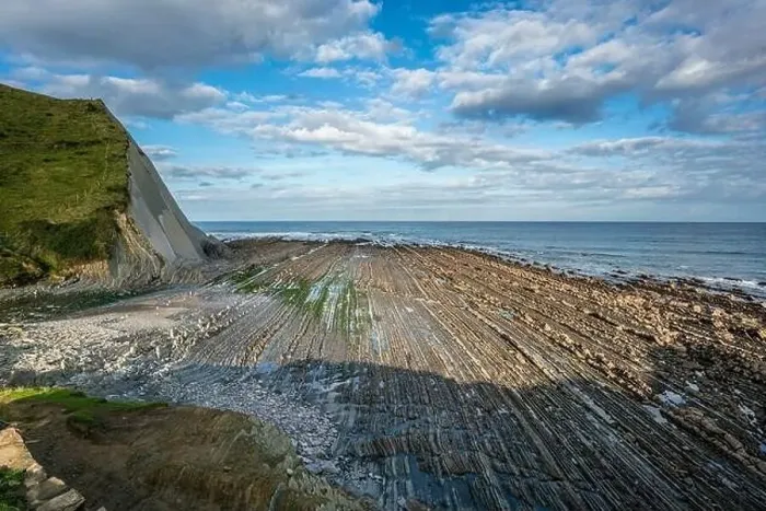 Framed Print : Zumaia and Deba flysch geological strata layers, Basque Country Framed Print : Zumaia and Deba flysch geological strata layers, Basque Country