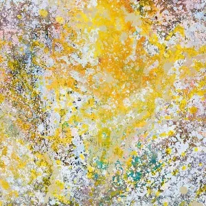 Abstract artwork. Yellow color splashes Abstract artwork. Yellow color splashes