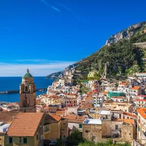 Amalfi, Italy town cityscape on the Amalfi Coast Amalfi, Italy town cityscape on the Amalfi Coast