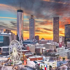 Atlanta, Georgia, USA downtown skyline at dawn