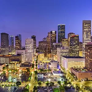 Houston, Texas, USA downtown city skyline