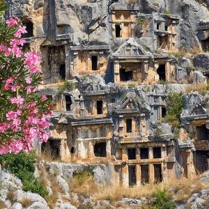 Lycian rock tombs, Myra (Demre), Turkey Lycian rock tombs, Myra (Demre), Turkey